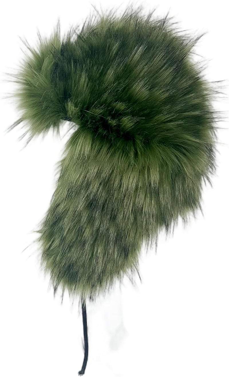 YFJNV Y2K Faux Fur Russian Hat, Soft, Warm Winter Trapper Hat with Earmuffs for Men and Women - Image 3